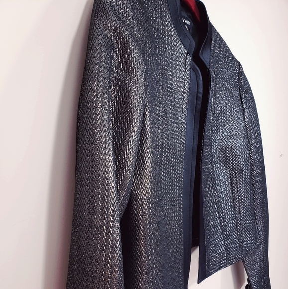 NINE WEST - METALLIC BLAZER SIZE 4 - Picture 5 of 7